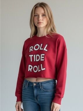Gameday Social Alabama Roll Tide Cropped Sweatshirt